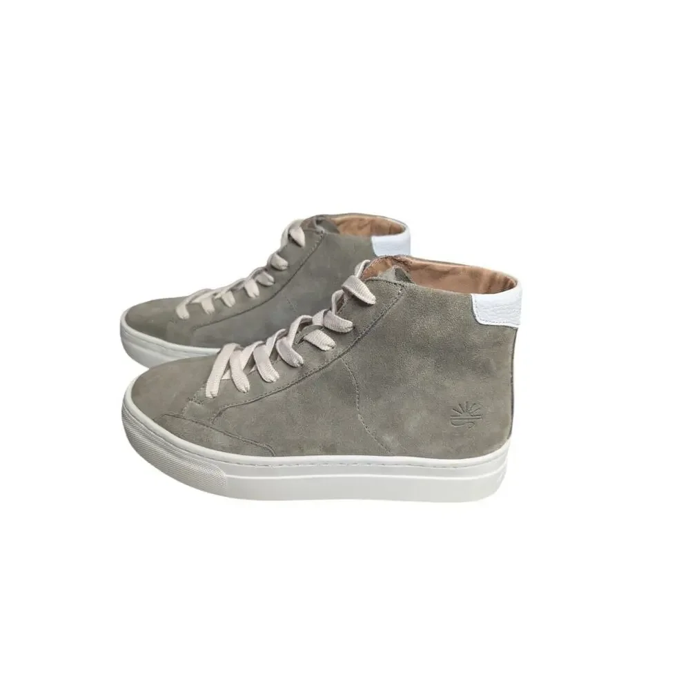 Saludos Women's Size 6.5 Shoes Ibiza High Top Sneaker 1000854-340 Sage New NIB